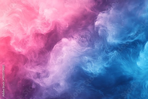 Abstract Pink and Blue Smoke