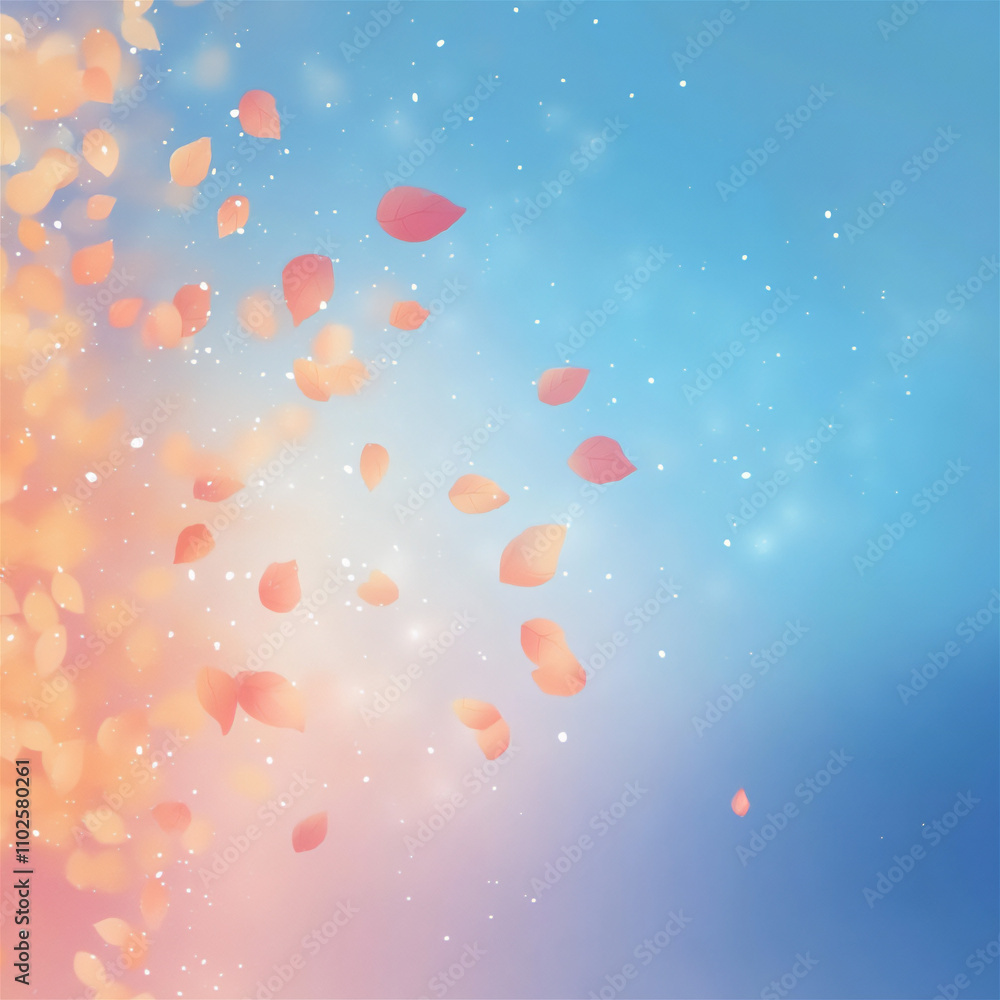 Gradient background with leaves Gradient background with leaves