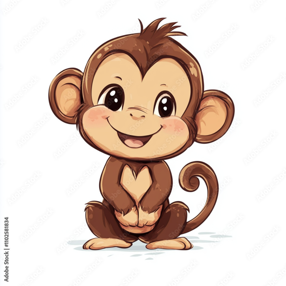Obraz premium cute little monkey