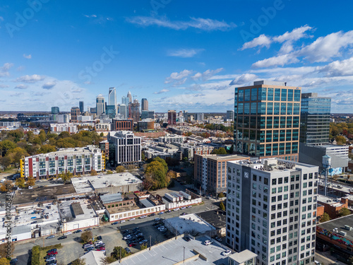 Canvas Print Uptown Charlotte from South End