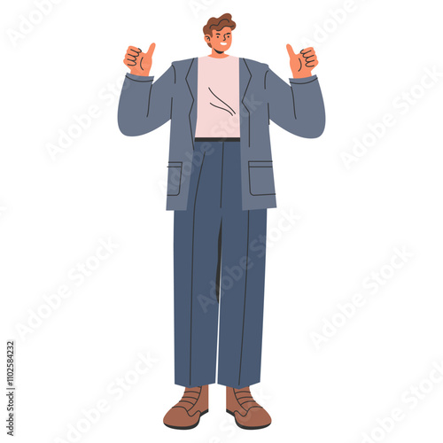 Businessman. Flat Vector Illustration