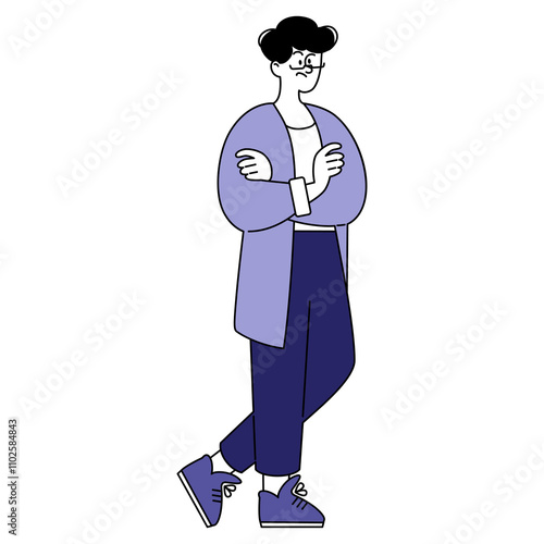 Businessman. Flat Vector Illustration
