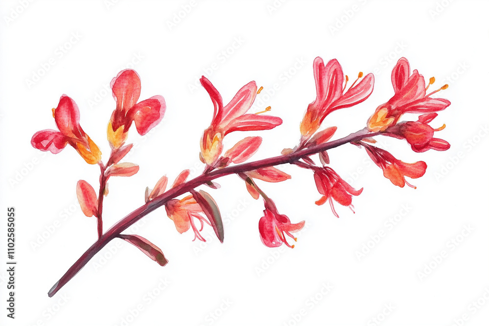 Fototapeta premium Native Australian Flowers on white or Clear Surface PNG Transparent Background