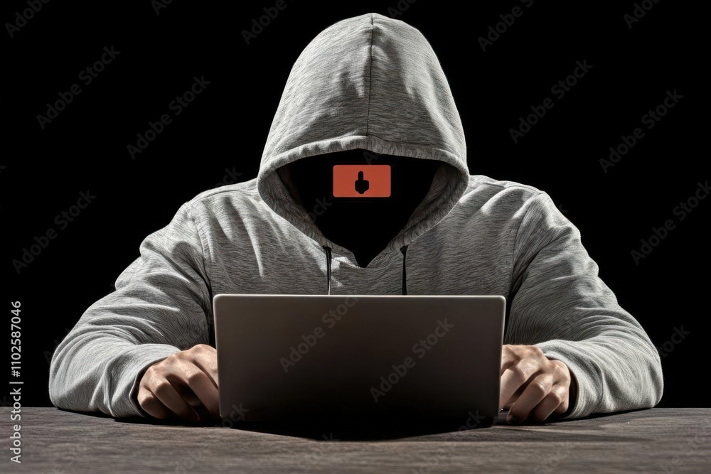 A hooded figure sits at a laptop, symbolizing anonymity and cybersecurity concerns. A hooded figure sits at a laptop, symbolizing anonymity and cybersecurity concerns.