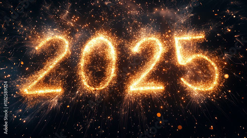 Obraz na płótnie 2025 logo, generated ai