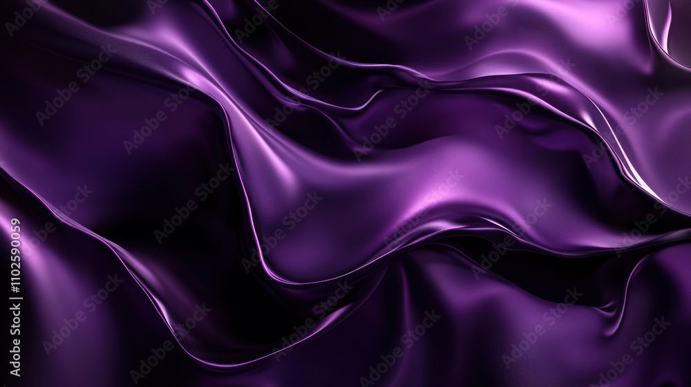 Fototapeta premium Abstract Purple Satin Fabric