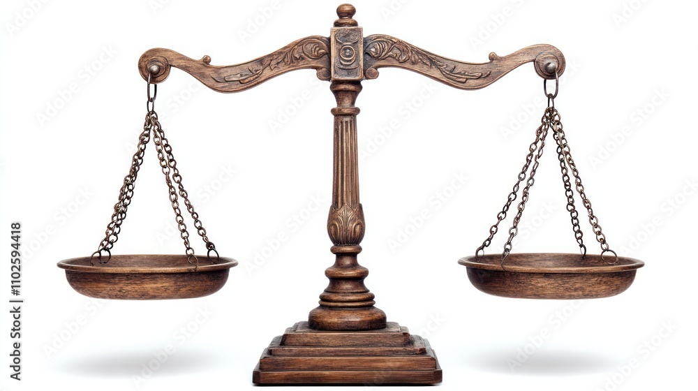 A traditional balance scale symbolizing justice and fairness. A traditional balance scale symbolizing justice and fairness.