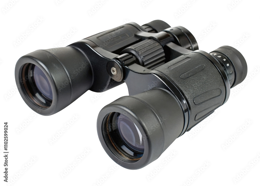 Black binoculars isolated on transparent background Black binoculars isolated on transparent background