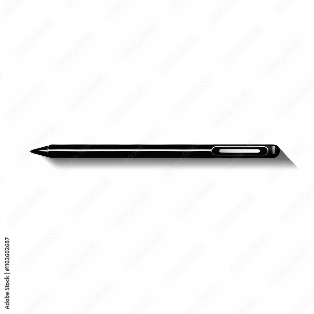 Black Pen on a White Background Ideal for Illustrations, Designs, and Creative Projects Featuring a Minimalistic Style and Attention to Detail in Everyday Office Supplies Black Pen on a White Background Ideal for Illustrations, Designs, and Creative Projects Featuring a Minimalistic Style and Attention to Detail in Everyday Office Supplies