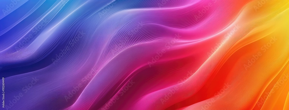 Rainbow Gradient Background with Grainy Texture and Cloth Like Waves, Abstract Vector Design Rainbow Gradient Background with Grainy Texture and Cloth Like Waves, Abstract Vector Design