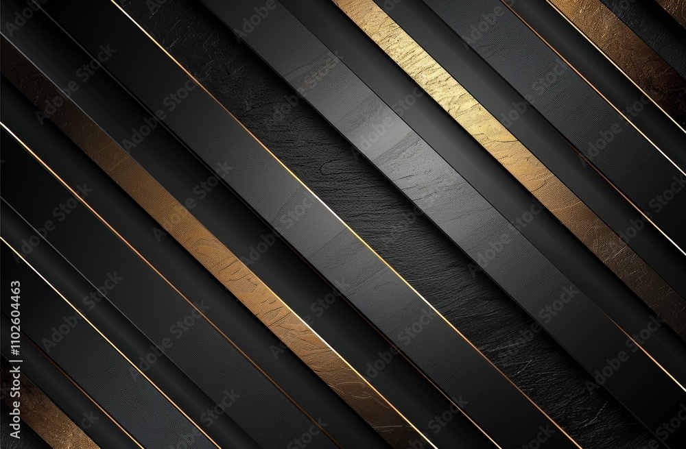 Abstract Black and Gold Diagonal Stripes Design Abstract Black and Gold Diagonal Stripes Design