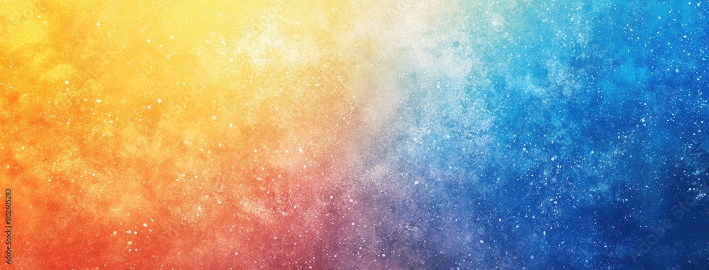 Colorful Gradient Background with Grainy Texture, Blurred Abstract Design Transitioning from Blue to Orange Colorful Gradient Background with Grainy Texture, Blurred Abstract Design Transitioning from Blue to Orange