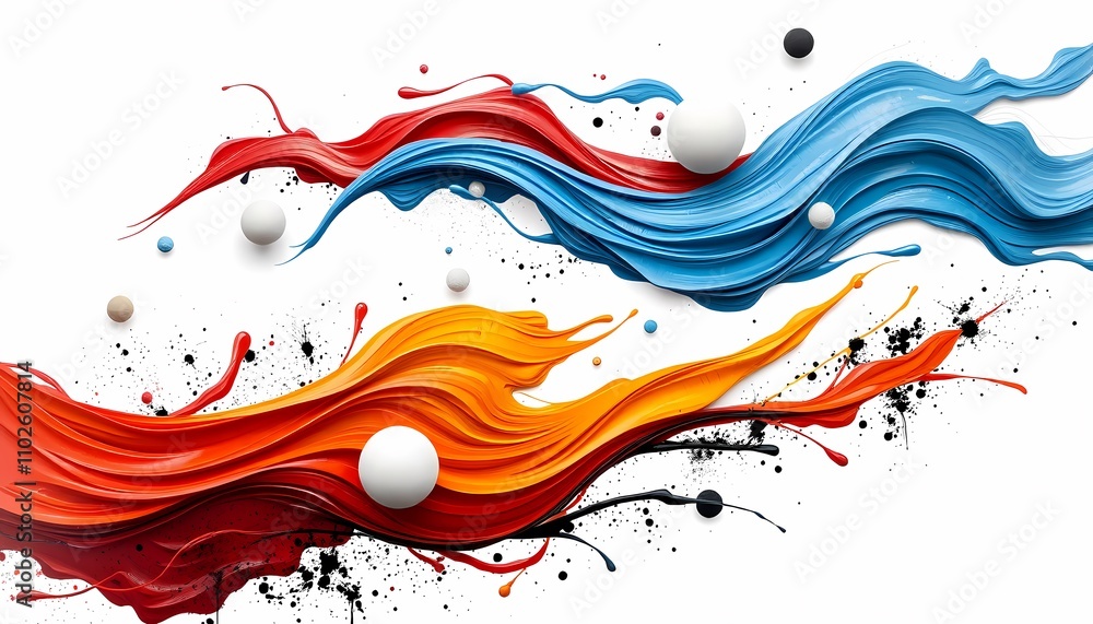 Dynamic paint swirls, vibrant colors, abstract art. Dynamic paint swirls, vibrant colors, abstract art.