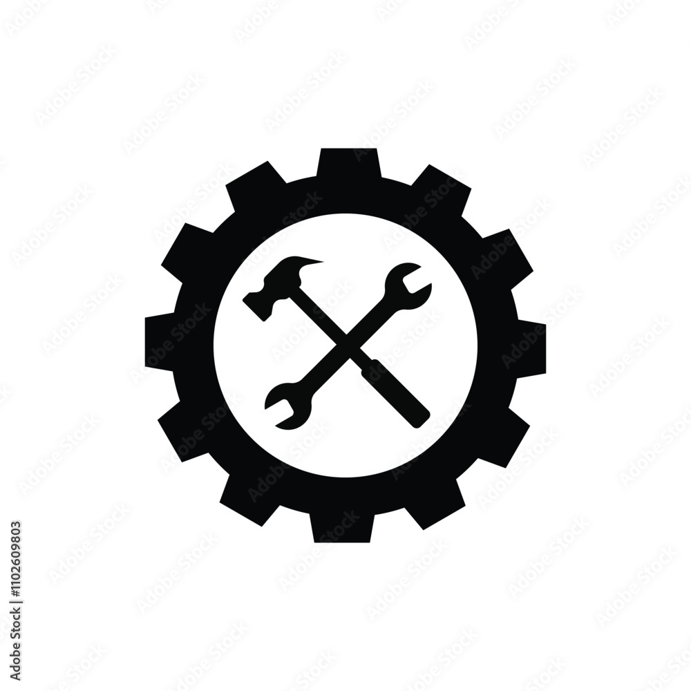 Service tool icon vector logo design concept idea Service tool icon vector logo design concept idea