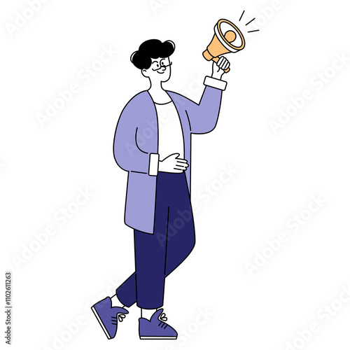 Businessman. Flat Vector Illustration
