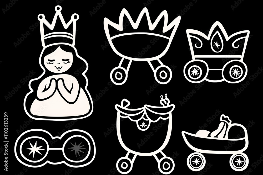 set of crown set of crown