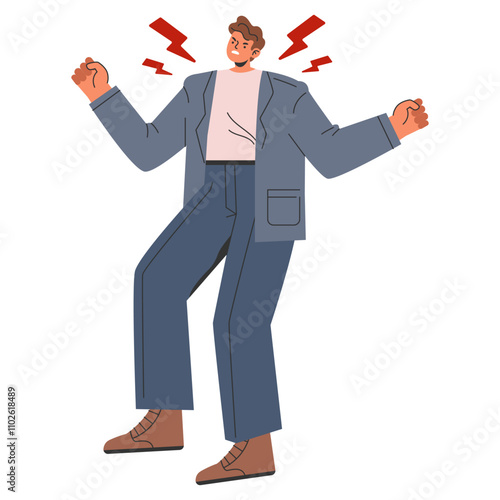 Businessman. Flat Vector Illustration