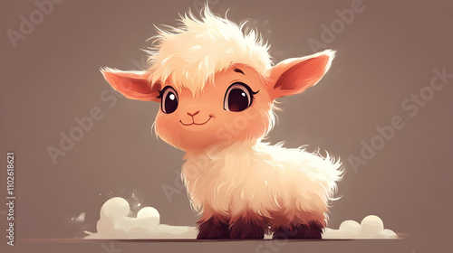 Cute Lamb Illustration