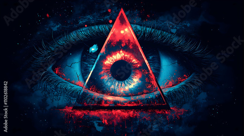 Abstract Eye Triangle Illus...