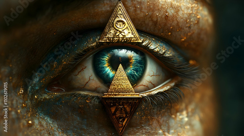 Mystic Eye 3D Illustration