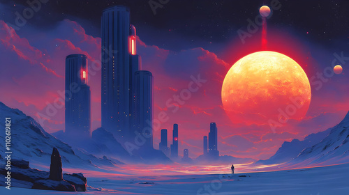Futuristic Cityscape Illust...