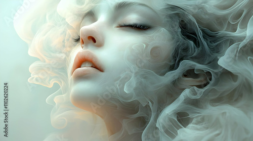 Dreamlike Smoke Woman Digit...