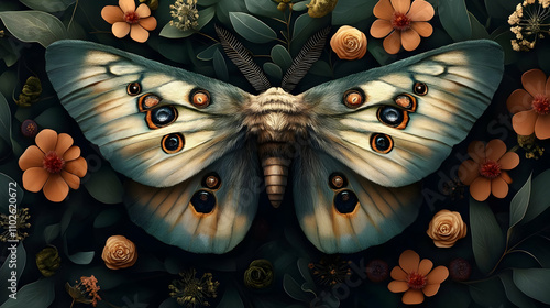 Enchanted Moth Illustration...