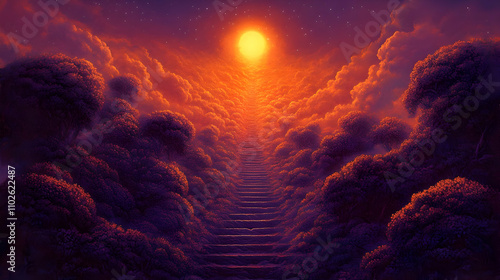 Sunset Stairway to Heaven I...
