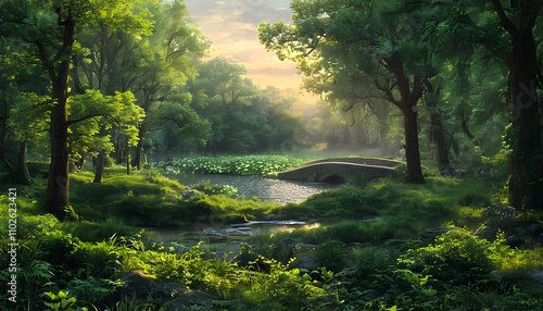 Forest Landscape Background