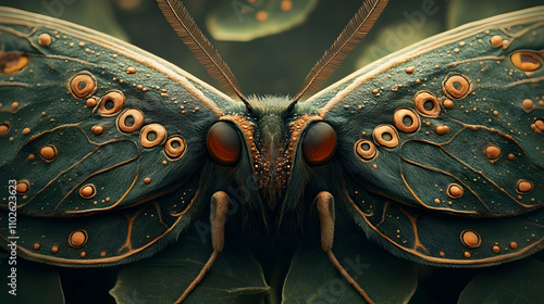 Mystic Teal Butterfly 3D Il...