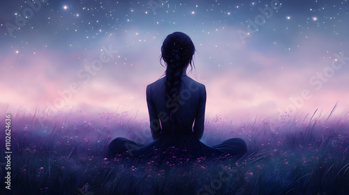 Starry Night Meditation Ill...
