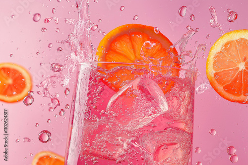 Sarti Spritz with orange slice and splash
