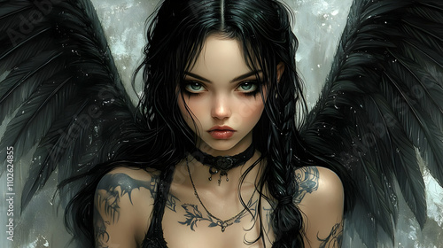 Dark Angel Illustration: Ta...