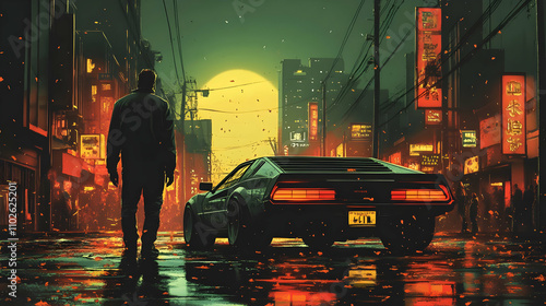Retro Futuristic Cityscape ...