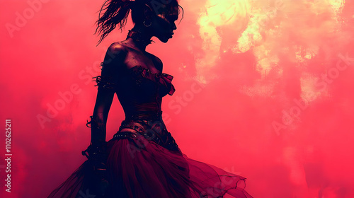Crimson Fantasy Illustration