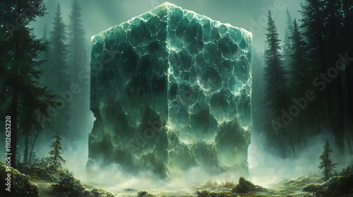 Enigmatic Green Crystal Mon...