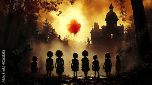 Crimson Sunset Illustration...
