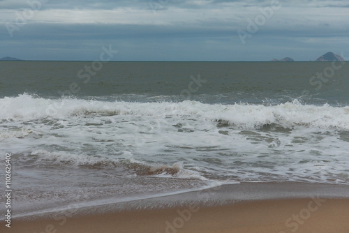 waves on the beach