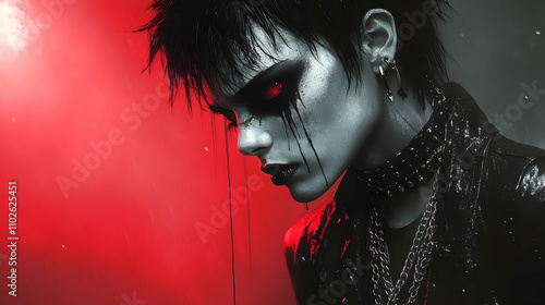 Dark Gothic Girl Digital Il...