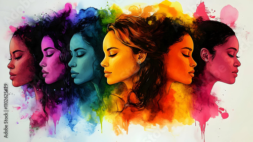 Colorful Women's Portraits ...