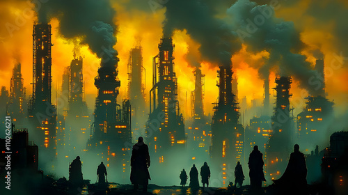 Dystopian Industrial Citysc...
