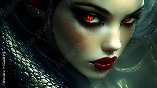 Enigmatic Woman Digital Ill...