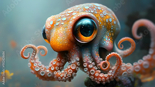 Adorable Octopus Illustration