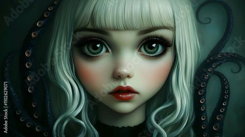 Dark Fantasy Girl Illustrat...