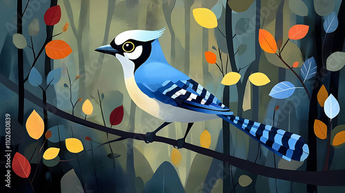 Blue Jay Bird Illustration ...