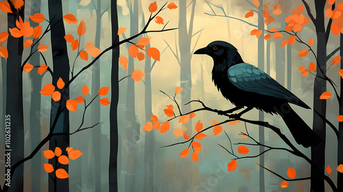 Autumn Forest Illustration:...
