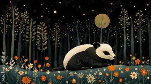 Nocturnal Forest Illustrati...