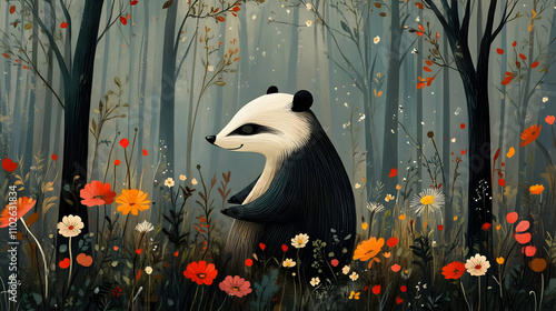 Forest Panda Illustration: ...
