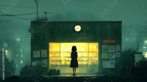 Night Store Illustration: G...