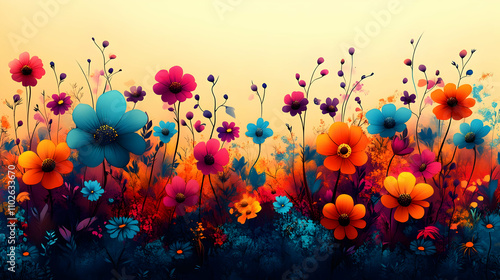 Vibrant Floral Illustration